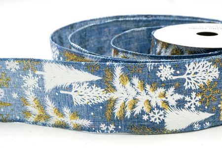 Denimblauwe Feestelijke Kerstboom Draadlint_KF9190GC-12-226