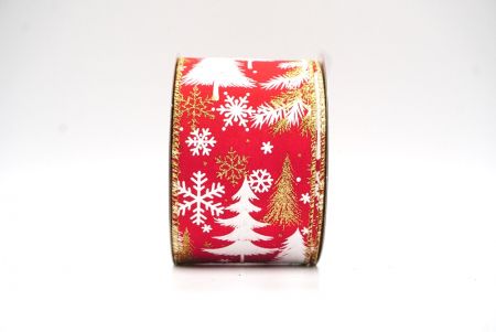 Rode - Gouden Feestelijke Kerstboom Draadlint_KF9192GC-7G