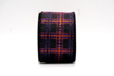 Zwart_Kerst Plaid Glitter Draadlint_KF9229GC-53-53