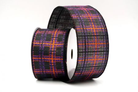 Zwart_Kerst Plaid Glitter Draadlint_KF9229GC-53-53