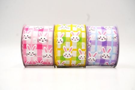 Nastro Pasquale Con Coniglietti - 9,1m X 5cm, In Raso Per Decorazioni E Regali - Foto 8