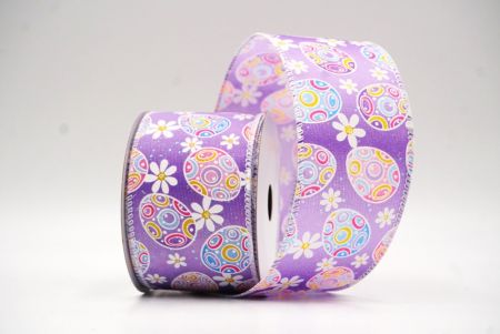 Lila_2 Bunte Ostereier & Gänseblümchen Drahtband_KF9364GC-11-1