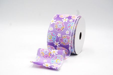 Lila_2 Bunte Ostereier & Gänseblümchen Drahtband_KF9364GC-11-1