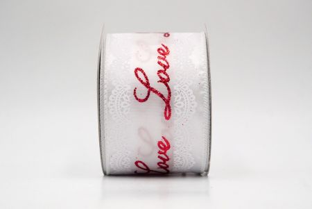 सफेद_लव स्क्रिप्ट और लेस डिज़ाइन वायर्ड रिबन_KF9374GC-1-1