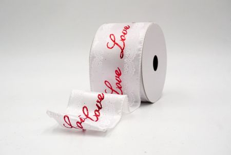 सफेद_लव स्क्रिप्ट और लेस डिज़ाइन वायर्ड रिबन_KF9374GC-1-1