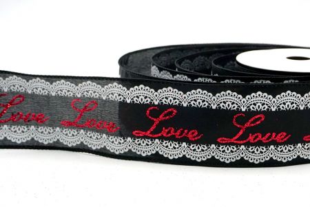 काला_लव स्क्रिप्ट और लेस डिज़ाइन वायर्ड रिबन_KF9374GC-53-53