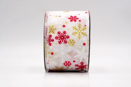 Fehér_Havas Csillogó Hópehely Drótos Szalag_KF9393GC-1-1