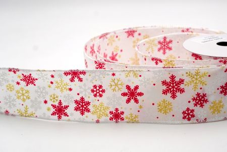 Fehér_Havas Csillogó Hópehely Drótos Szalag_KF9393GC-1-1