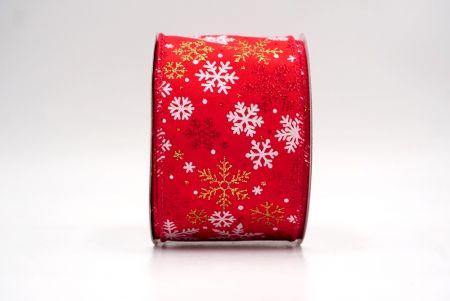 Piros_Havas Csillogó Hópehely Drótos Szalag_KF9393GC-7-7