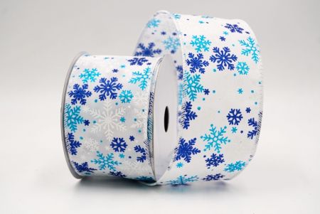 Fehér_Havas Csillogó Hópehely Drótos Szalag_KF9397GC-1-1