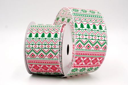 Белая_Скандинавская рождественская проволочная лента_KF9398GC-1-1