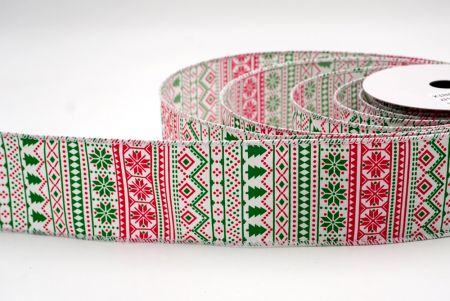 Белая_Скандинавская рождественская проволочная лента_KF9398GC-1-1