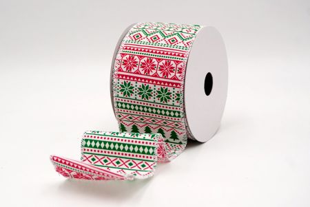 Белая_Скандинавская рождественская проволочная лента_KF9398GC-1-1