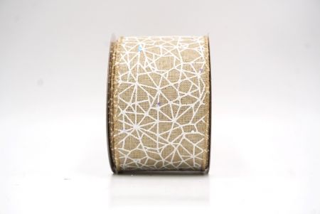 Hellbraun - Weiß Glitzer Funkeln Kreuzband_KF9400GC-13-183