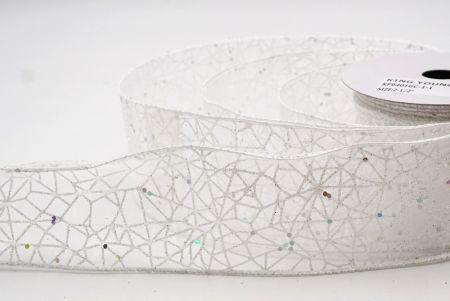 Weiß Glitzer Funkeln Kreuzband_KF9401GC-1-1