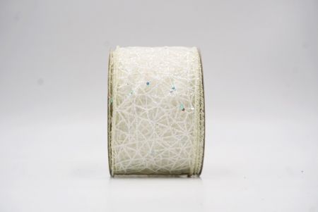 Creme Weiß Glitzer Funkeln Kreuzband_KF9401GC-2-2