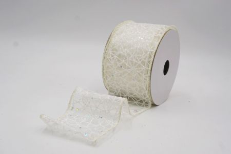 Creme Weiß Glitzer Funkeln Kreuzband_KF9401GC-2-2