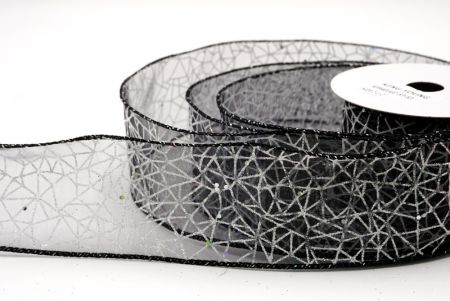 Schwarz Glitzer Funkeln Kreuzband_KF9401GC-53-53