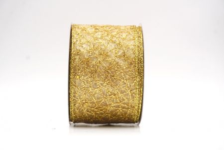 Cremeweiß- Gold Glitzer Funkeln Kreuzband_KF9402G-2