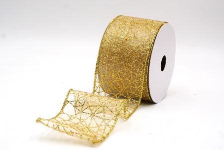 Cremeweiß- Gold Glitzer Funkeln Kreuzband_KF9402G-2