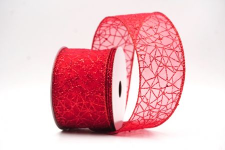Roter Glitzer Funkel Kreuzdrahtband_KF9403GR-7
