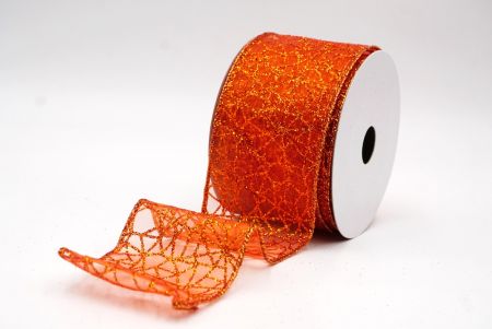 Oranger Glitzer Funkel Kreuzdrahtband_KF9403GZ-54