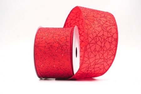 Rot - Roter Glitzer Funkel Kreuzdrahtband_KF9403GC-7-7
