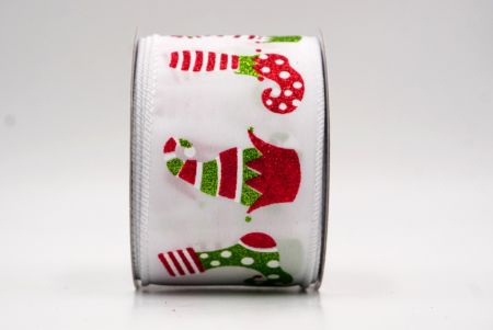 Weißes Weihnachts-Elfen-Schuh-Glitzerband_KF9411GC-1-1