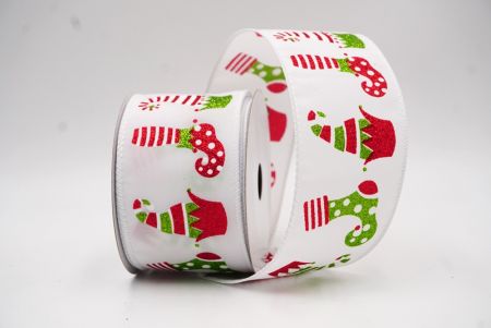 Weißes Weihnachts-Elfen-Schuh-Glitzerband_KF9411GC-1-1