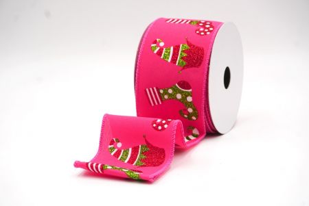 Rosa Weihnachts-Elfen-Schuh-Glitzerband_KF9411GC-40-218