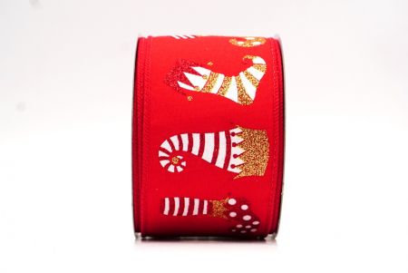 Rotes Weihnachts-Elfen-Schuh-Glitzerband_KF9411GC-7-7