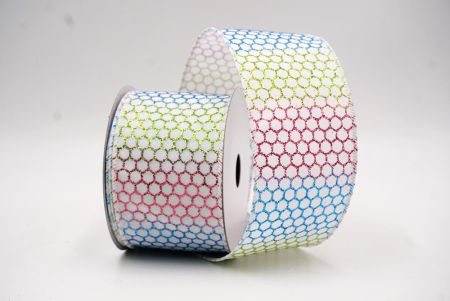 Weiß holografisches Glitzer Kreuzdrahtband_KF9412GC-1-1