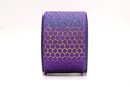 Lila holografisches Glitzer Kreuzdrahtband_KF9412GC-34-34