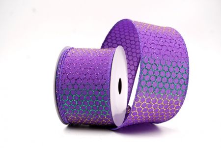 Lila holografisches Glitzer Kreuzdrahtband_KF9412GC-34-34