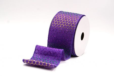 Lila holografisches Glitzer Kreuzdrahtband_KF9412GC-34-34