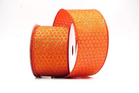 Verbranntes Orange holografisches Glitzer Kreuzdrahtband_KF9412GC-54-220