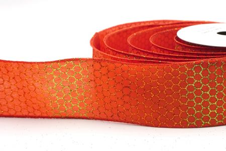 Verbranntes Orange holografisches Glitzer Kreuzdrahtband_KF9412GC-54-220