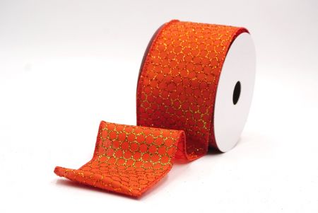 Verbranntes Orange holografisches Glitzer Kreuzdrahtband_KF9412GC-54-220