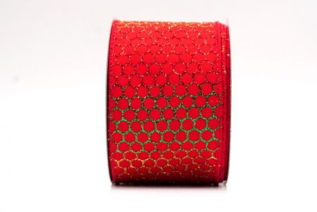 Rot - holografisches Glitzer Kreuzdrahtband_KF9412GC-7-7