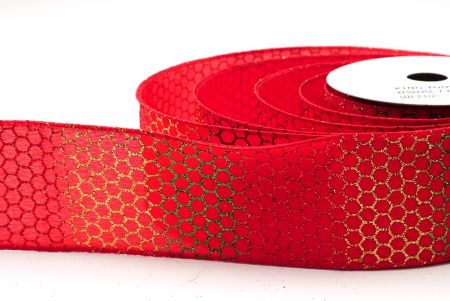 Rot - holografisches Glitzer Kreuzdrahtband_KF9412GC-7-7