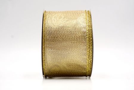 Gold_Solid Metallic Shine Wired Ribbon_KF9417G-2