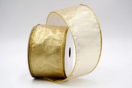 Gold_Solid Metallic Shine Wired Ribbon_KF9417G-2