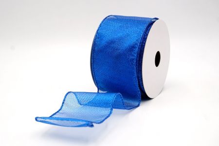 Blue_Solid Metallic Shine Wired Ribbon_KF9417GB-4