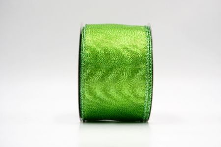 Lt. Green_Solid Metallic Shine Wired Ribbon_KF9417GI-15