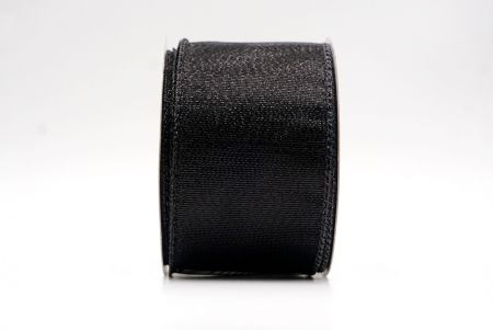 Black_Solid Metallic Shine Wired Ribbon_KF9417GJ-53