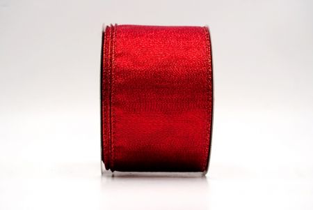 Red_Solid Metallic Shine Wired Ribbon_KF9417GR-7