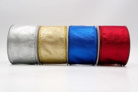 Solid Metallic Shine Wired Ribbon - Solid Metallic Shine Wired Ribbon