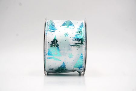 Fehér Havas Tél Csodaország Karácsonyfa Drótos Szalag_KF9427GC-1-1