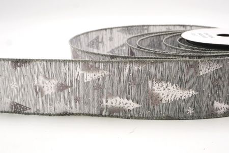 Világosszürke Havas Tél Csodaország Karácsonyfa Drótos Szalag_KF9428GC-50-197