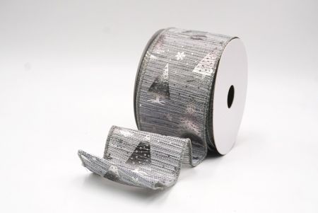 Világosszürke Havas Tél Csodaország Karácsonyfa Drótos Szalag_KF9428GC-50-197